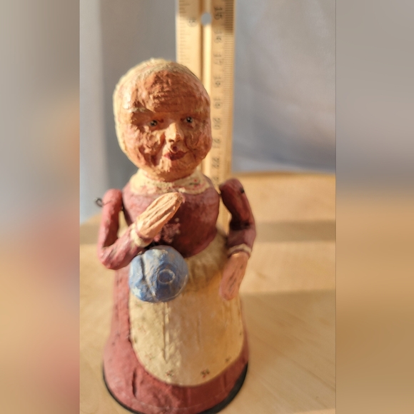 HTF Dept 56 Poliwoggs Christmas Folk Art Collection MRS CLAUS Holiday - Picture 10 of 10